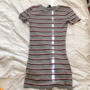 Striped bodycon dress